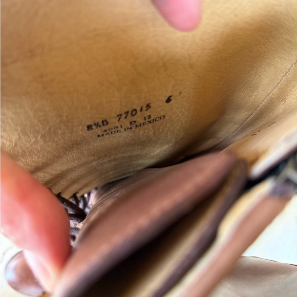 Frye Melissa Tall Lace Up Brown Boots Sz 8.5 Like new - Picture 3 of 5